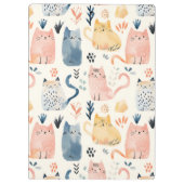 かわいい水色の猫スクリプト名レシピ クリップボード (裏面)