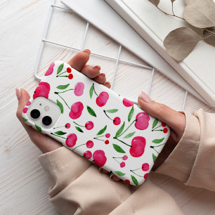 かわいい水色の赤いさくらんぼ iPhone 13 PROケース