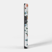 かわいい水色の野花の素朴なボホフォンケース iPhoneケース (右側面)