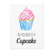 かわいい水色はカップケーキの甘さ