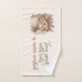 かわいい水色を猫と過ごす時間 バスタオルセット (ハンドタオル)