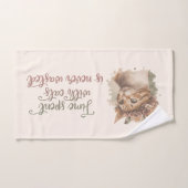 かわいい水色を猫と過ごす時間 バスタオルセット (ハンドタオル)