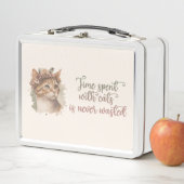 かわいい水色を猫と過ごす時間 メタルランチボックス (インサイチュ)