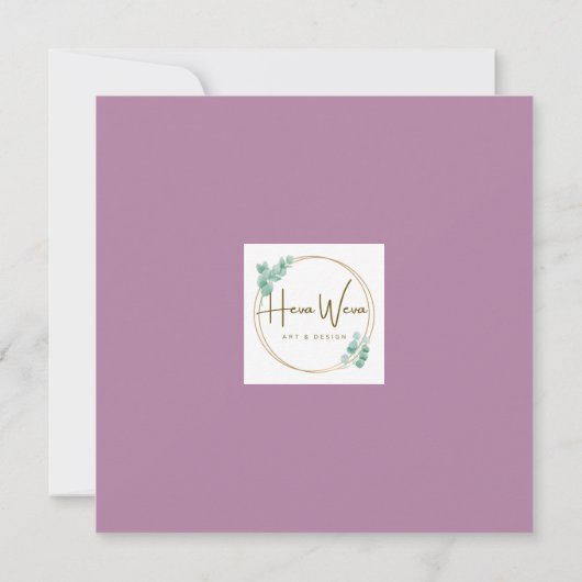 かわいい水色アヒルNワイルドフラワー空白の カード (裏面)