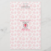 かわいい水色イチゴ🍓ソープラップ紙🧼 (正面)