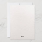 かわいい水色イースターバニー シーズンカード (裏面)