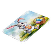 かわいい水色イースターバニー マグネット (左側)