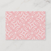 かわいい水色ウミガメのピンクの本ベビー 名刺 (裏面)