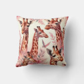 かわいい水色キリン クッション (裏面)