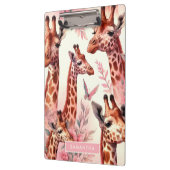 かわいい水色キリン クリップボード (左)