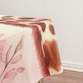 かわいい水色キリン テーブルクロス (インサイチュ)