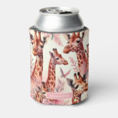 かわいい水色キリン 缶クーラー (缶裏面)