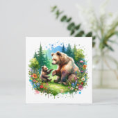 かわいい水色クマとかわいい子 (スタンド正面)