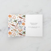 かわいい水色クリスマススイーツホリデーカード シーズンカード (内部)