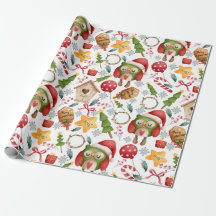 かわいい水色クリスマスフクロウ