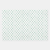 かわいい水色クリスマスラッピング紙シート ラッピングペーパーシート (正面3)