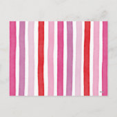 かわいい水色コアラ子供はがきサイズバレンタイン シーズンポストカード (裏面)