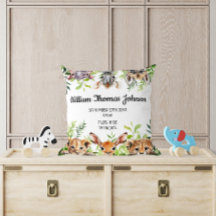 かわいい水色サファリ動物ベビー誕生統計