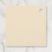 かわいい水色ジンジャーブレッドマンメリークリスマス フェイバータグ (裏面)