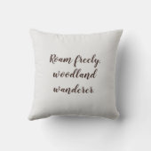 かわいい水色スタイルラクーンカスタム文字名 クッション (裏面)