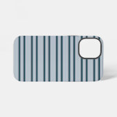 かわいい水色ストライプ iPhoneケース (裏面横)