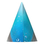 かわいい水色タートルザシーズン誕生日 パーティーハット (裏面)