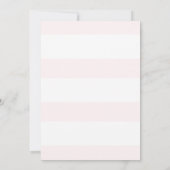 かわいい水色ダッシュンドピンクフローラ誕生日 招待状 (裏面)