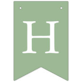 かわいい水色テディベア離れ誕生日任意の年齢 バンティングフラッグ (第2の旗)