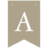 かわいい水色テディベア離れ誕生日任意の年齢 バンティングフラッグ (第3の旗)