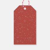 かわいい水色ネディープッグメリークリスマス ギフトタグ (裏面)