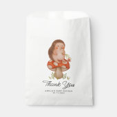 かわいい水色ハリネズミ赤ちゃんシャワーありがとう フェイバーバッグ (正面)