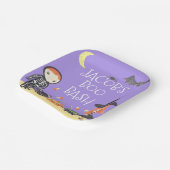 かわいい水色ハロウィーンの衣装キッズ ペーパープレート (傾斜あり)