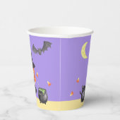 かわいい水色ハロウィーンの衣装キッズ 紙コップ (右)
