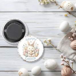 かわいい水色バニーイースター マグネット