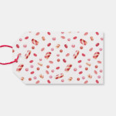 かわいい水色バレンタインデーハートギフトラベル ギフトタグ (裏面横)