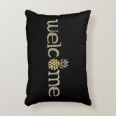 かわいい水色パイナップルウェルカムアクセントピロー アクセントクッション (正面(垂直))