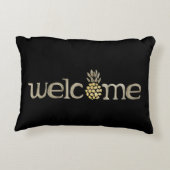 かわいい水色パイナップルウェルカムアクセントピロー アクセントクッション (裏面)