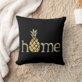 かわいい水色パイナップルカントリー装飾用クッション クッション (ブランケット)