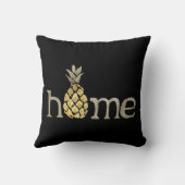 かわいい水色パイナップルカントリー装飾用クッション クッション (裏面)