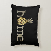 かわいい水色パイナップル アクセントクッション (裏面(縦))