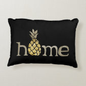 かわいい水色パイナップル アクセントクッション (裏面)