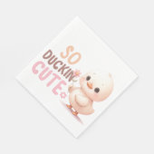 かわいい水色パステルベビーシック スタンダードランチョンナプキン (角)