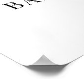 かわいい水色パンダベビーまき歓迎 ポスター (角)