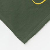 かわいい水色ビーとハッピースマイル フリースブランケット (角)