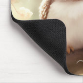 かわいい水色フクロウマウスパッド マウスパッド (コーナー)