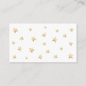 かわいい水色フクロウ赤ちゃんシャワーおむつラッフル エンクロージャーカード (裏面)