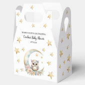 かわいい水色フクロウ赤ちゃんシャワー フェイバーボックス (オープン)