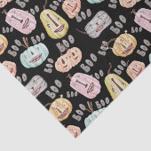 かわいい水色ブカボチャ不気味ハロウィーン 薄葉紙 (詳細)