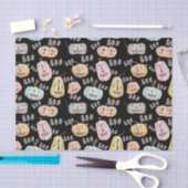 かわいい水色ブカボチャ不気味ハロウィーン 薄葉紙 (クラフト)