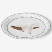 かわいい水色ベビークロールベビーシャワー紙Pl ペーパープレート (アングル)